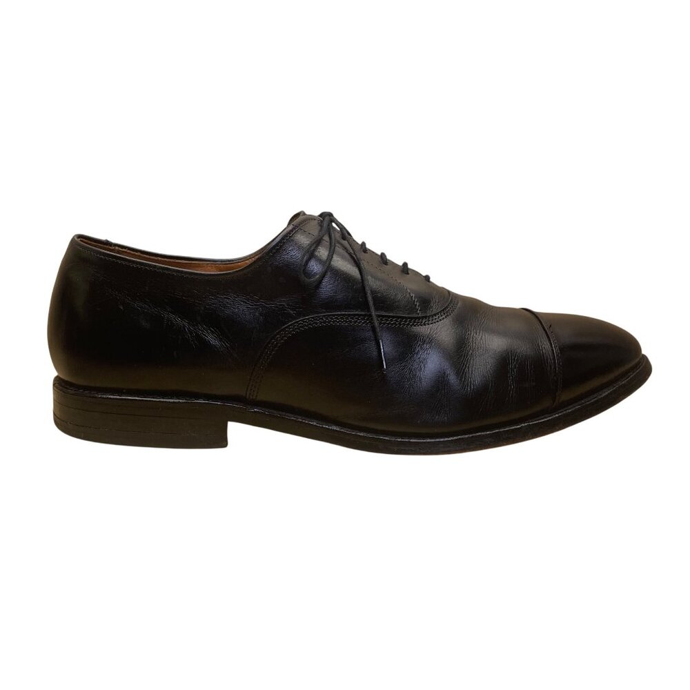 Allen Edmonds Men’s Black Leather Cap Toe Oxford Dress Shoes Size 10.5
